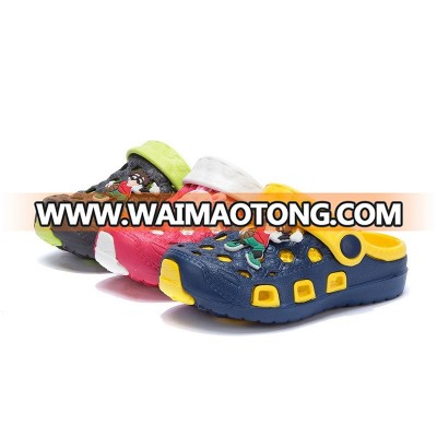 Breathe freely cute carton kid EVA foam clogs