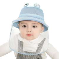 cute Baby breathable mesh hat summer thin boy girl kid children sunshade multifunction stylish fisherman hat