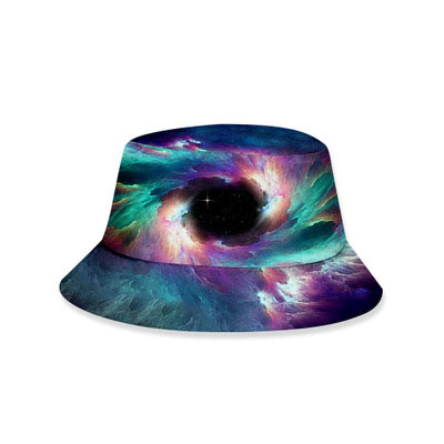 Hot selling China factory galarxy cool cavans overal printing unisex cusomized logo bucket hats