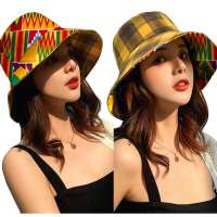 ON SALE!! custom African Fashion Hat Women Beach Hat African wax print fabric bucket hat SS-C01