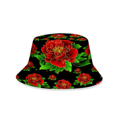 2020 new arrival Flower Print Reversible Fisherman Women Outdoor Travel Sun Hat Panama Bucket Cap Hats For Girl